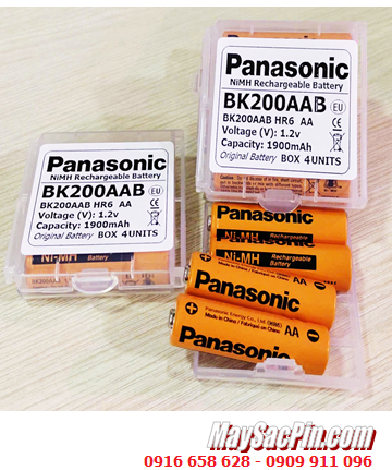 Panasonic BK200AAB, Pin sạc 1.2v AA1900mAh Panasonic BK200AAB chính hãng (Box 04 viên)